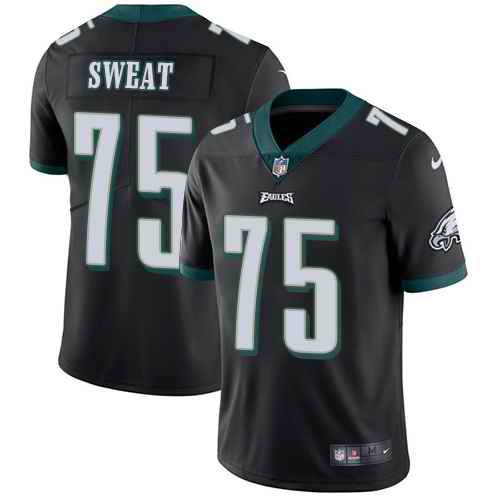 Nike Men & Women & Youth Eagles 75 Josh Sweat Black NFL Vapor Untouchable Limited Jersey,We sell and wholesale Nike Men & Women & Youth Eagles 75 Josh Sweat Black NFL Vapor Untouchable Limited Jersey on line form chian!